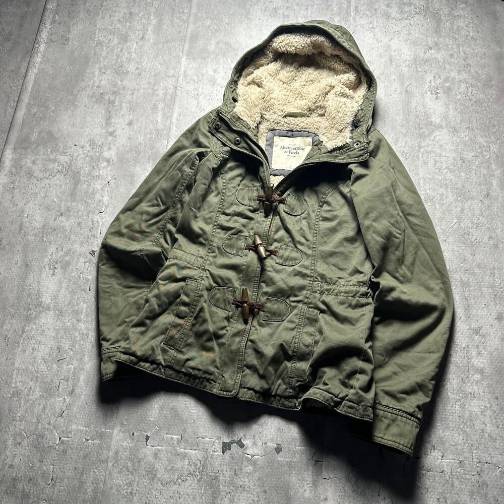 Abercrombie-fitch Women's Green and Khaki Jacket
